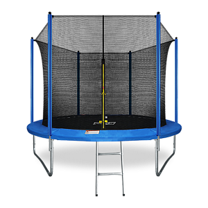 Батут ARLAND 10FT с внутренней страховочной сеткой и лестницей (синий)